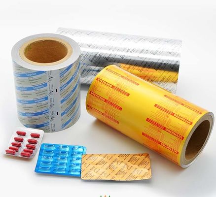 Aluminiumblasen-Folie Goldüberzogene Pharma für das Medizin-Verpacken