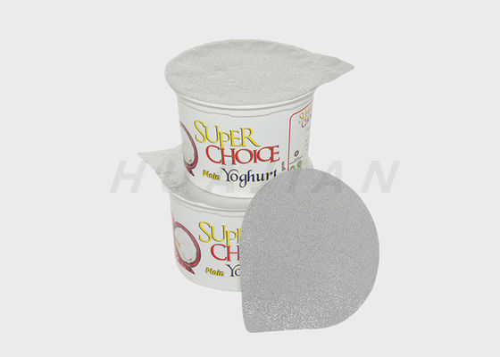 76mm pp. einfache Peelable Aluminium-Lidding Folie für Jogurt-Schale pp. PS PET-PVC