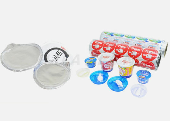 Jogurt Schale Druckheißsiegel lamellierter versiegelnder Lidding-Aluminiumfilm